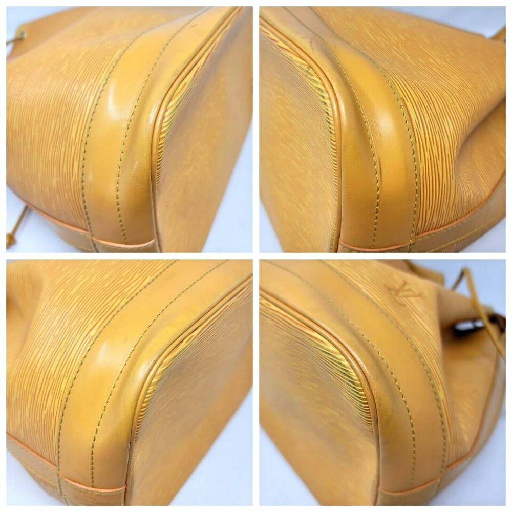 Auth Louis Vuitton Noe Yellow Epi Leather Bucket - Picture 10 of 11